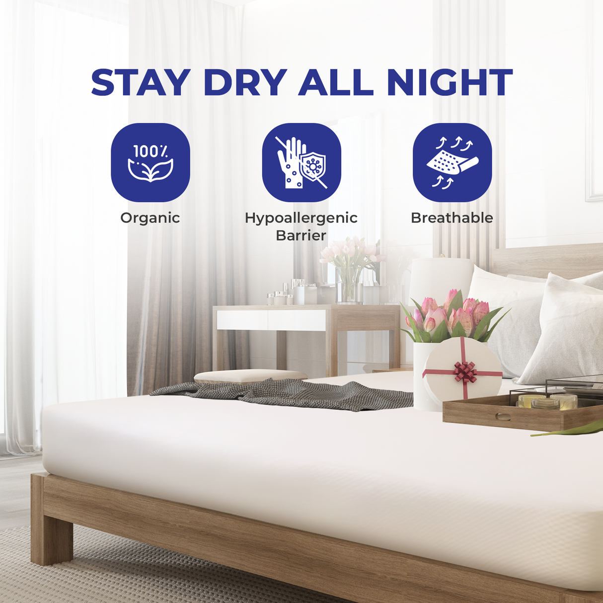 100% Organic Waterproof Protector