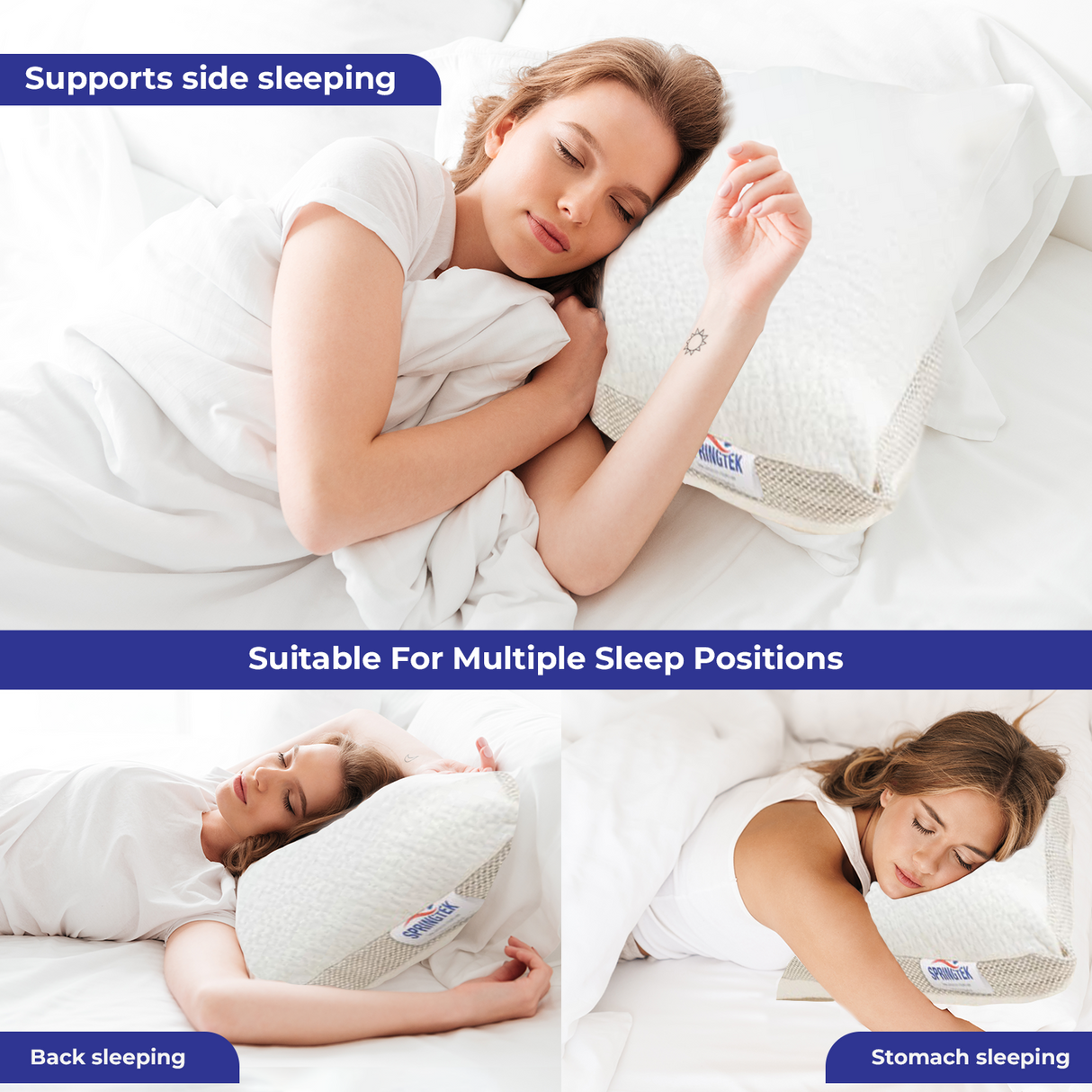 Charcoal Infused 100% Natural Molded Latex Dunlop Pillows With Organic Cotton Cover