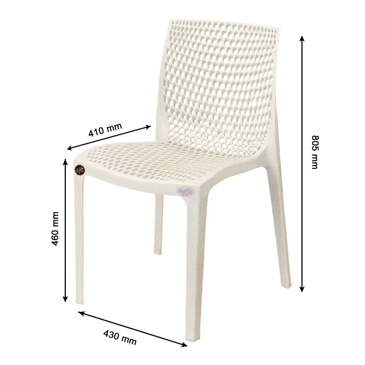 Petals Web Designer Armless Chair