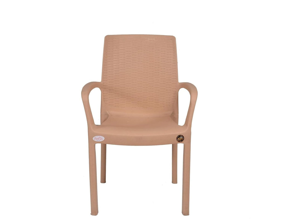 Petals Atlantis 100% Virgin Plastic Arm Chair For Home & Garden