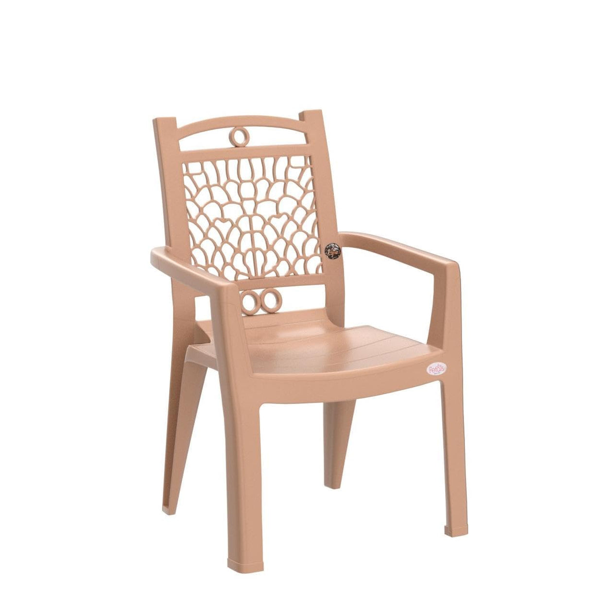 Petals Swiss 100% Virgin Plastic Arm Chair for Home and Garden