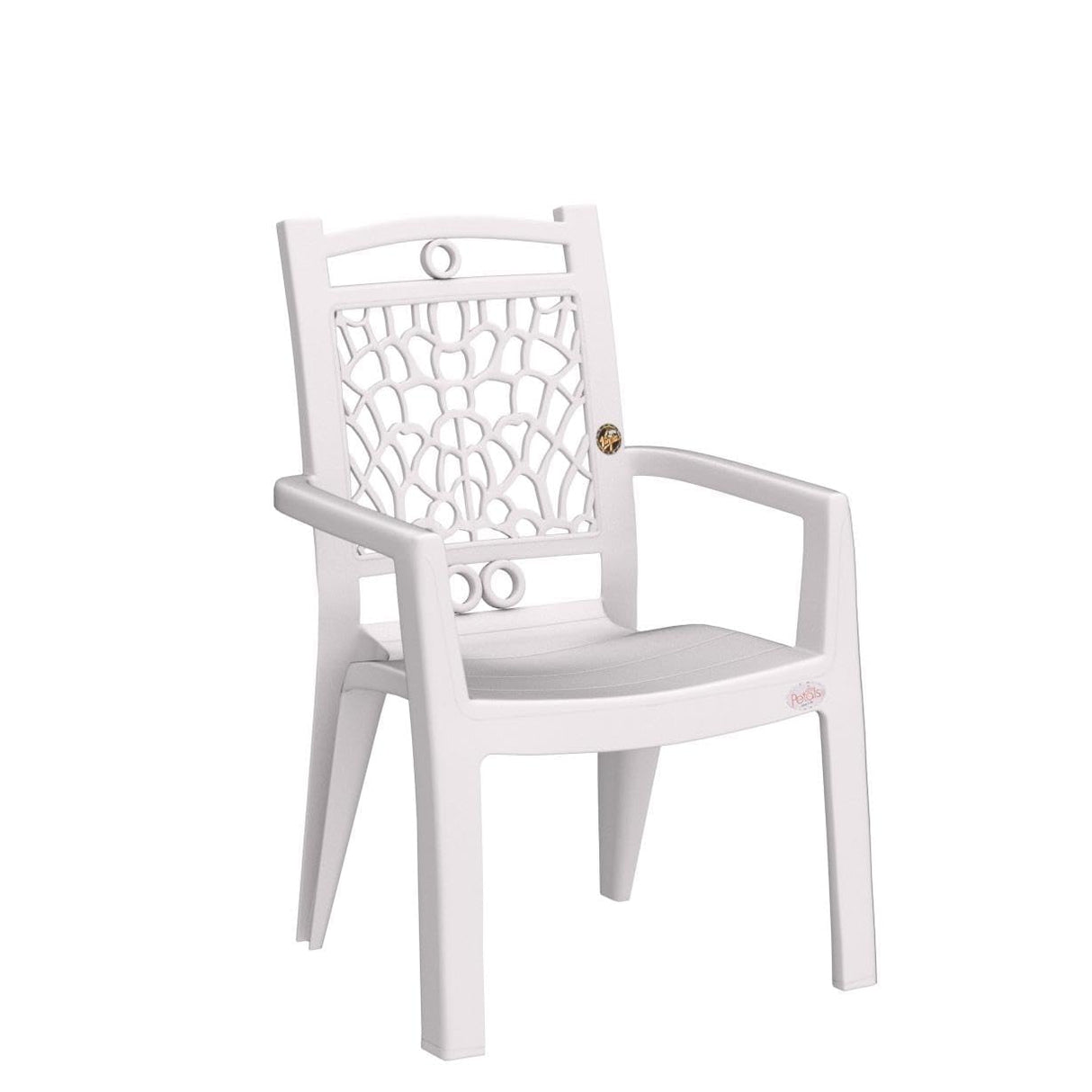Petals Swiss 100% Virgin Plastic Arm Chair for Home and Garden