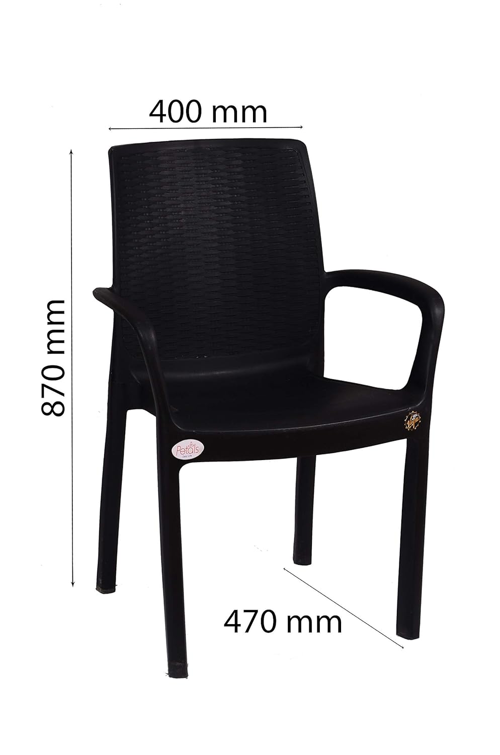 Petals Atlantis 100% Virgin Plastic Arm Chair For Home & Garden