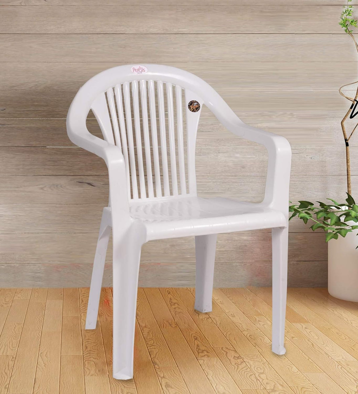 Petals Royal 100% Virgin Plastic Arm Chair for Home and Garden
