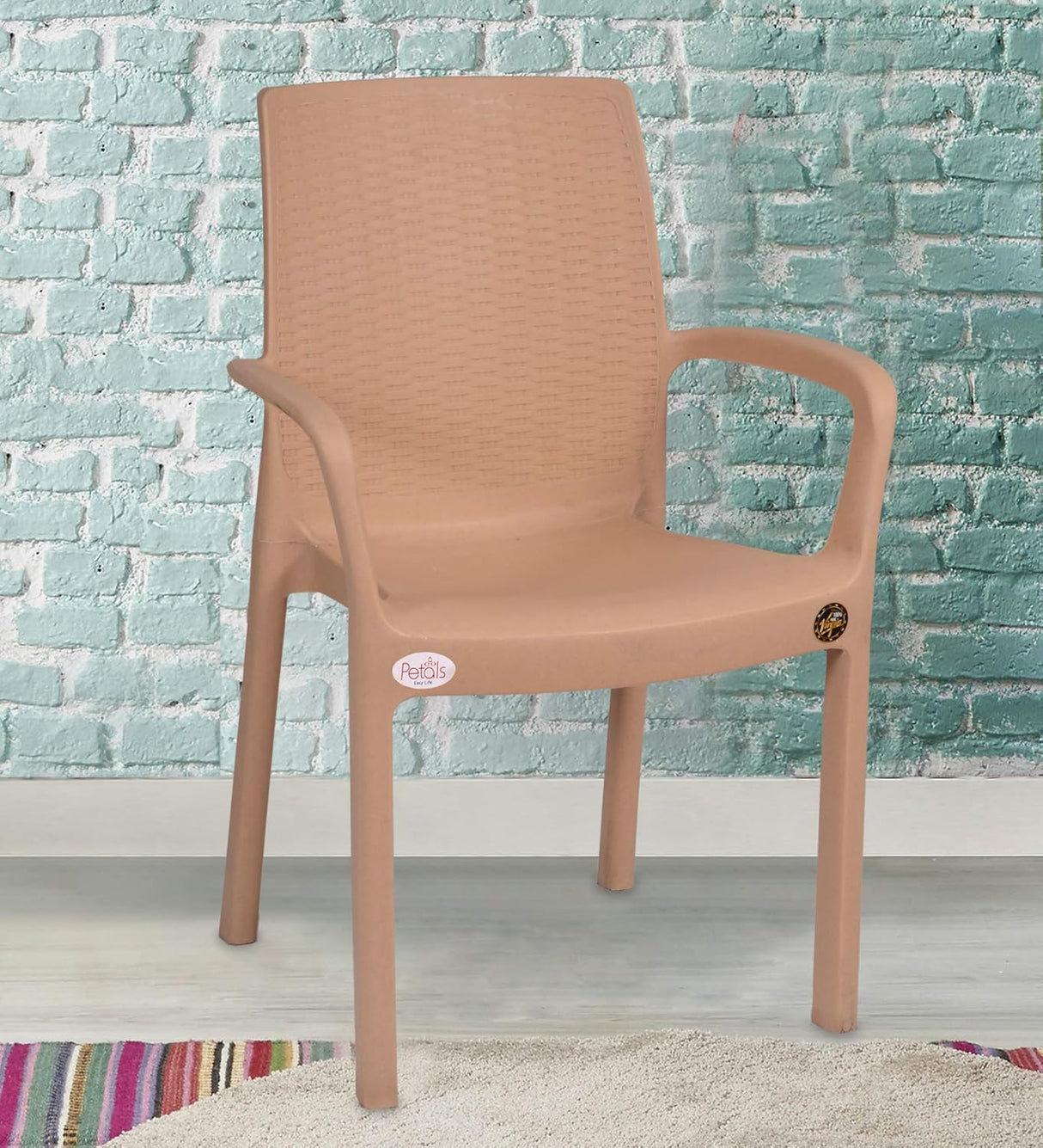 Petals Atlantis 100% Virgin Plastic Arm Chair For Home & Garden