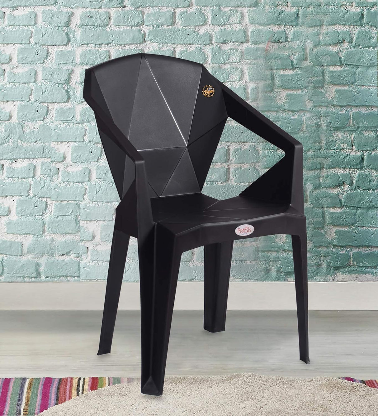 Petals Nakshatra 100% Virgin Plastic Arm Chair For Home & Garden