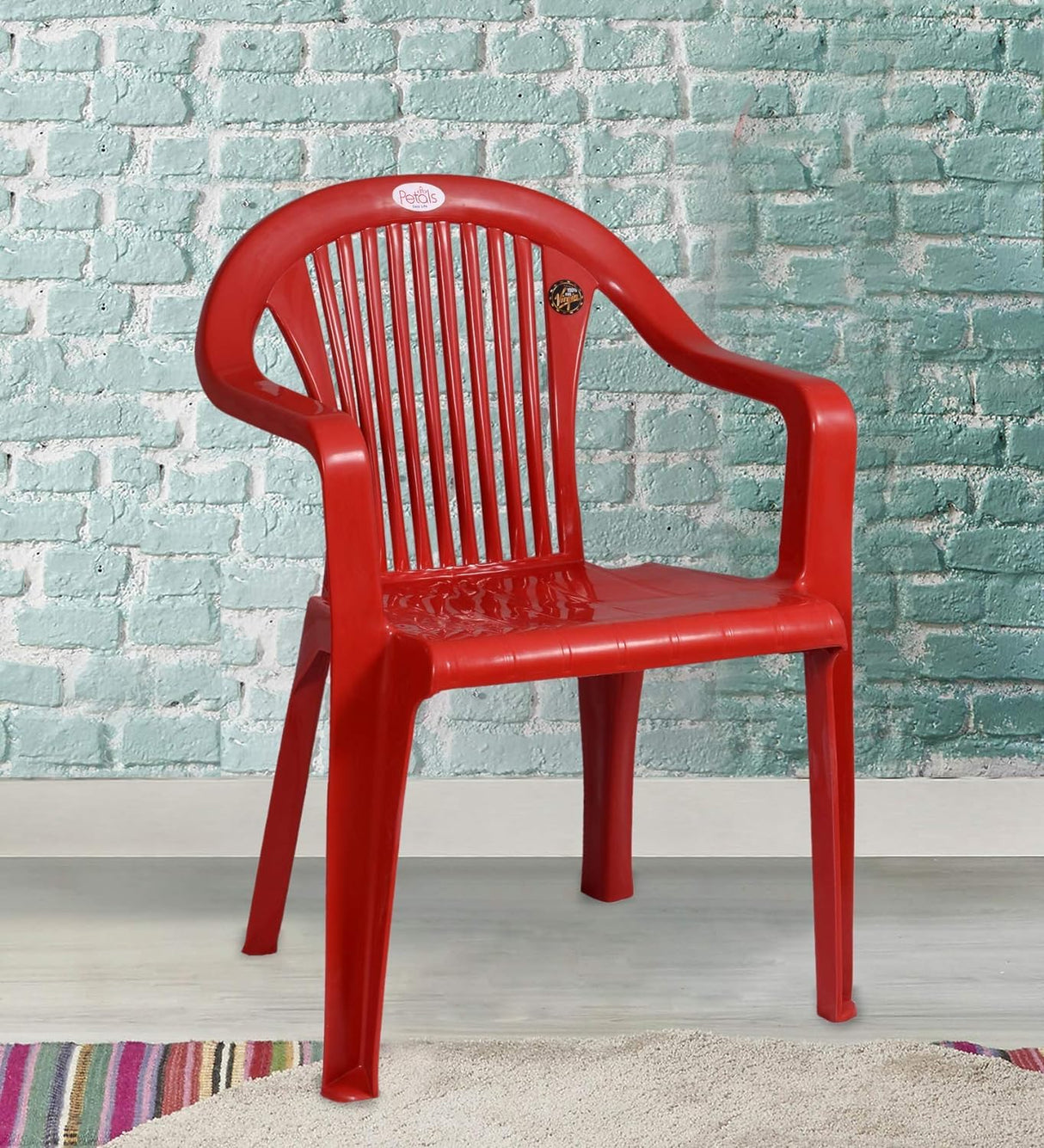 Petals Royal 100% Virgin Plastic Arm Chair for Home and Garden