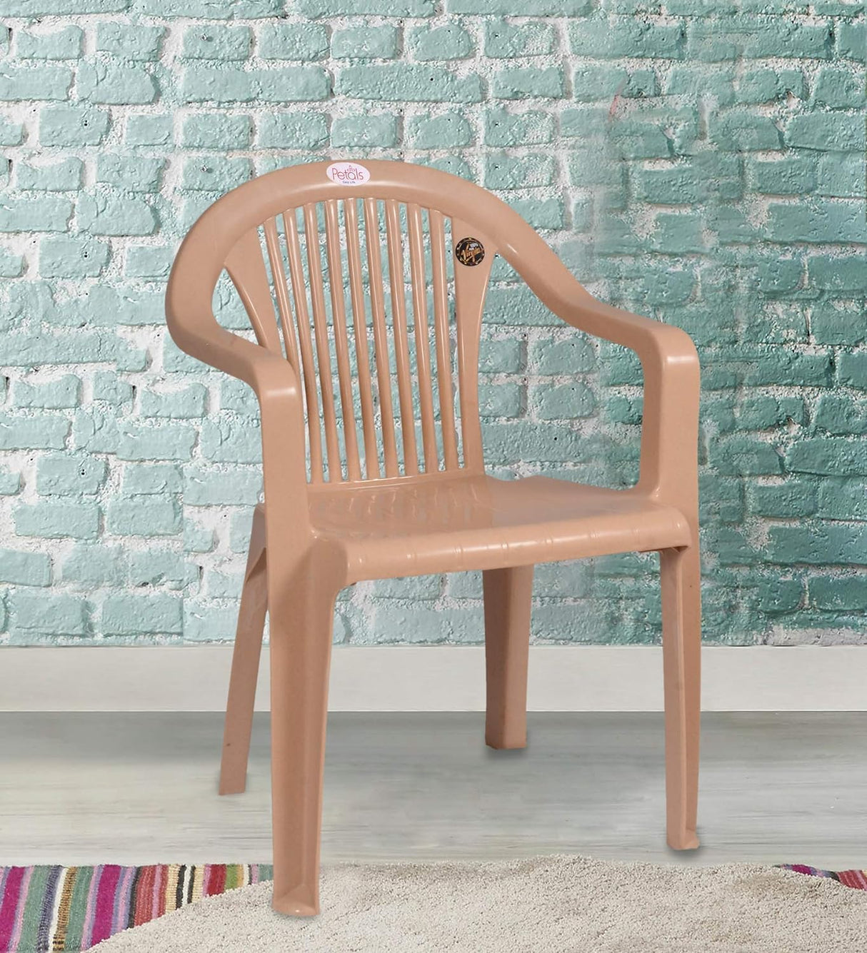 Petals Royal 100% Virgin Plastic Arm Chair for Home and Garden