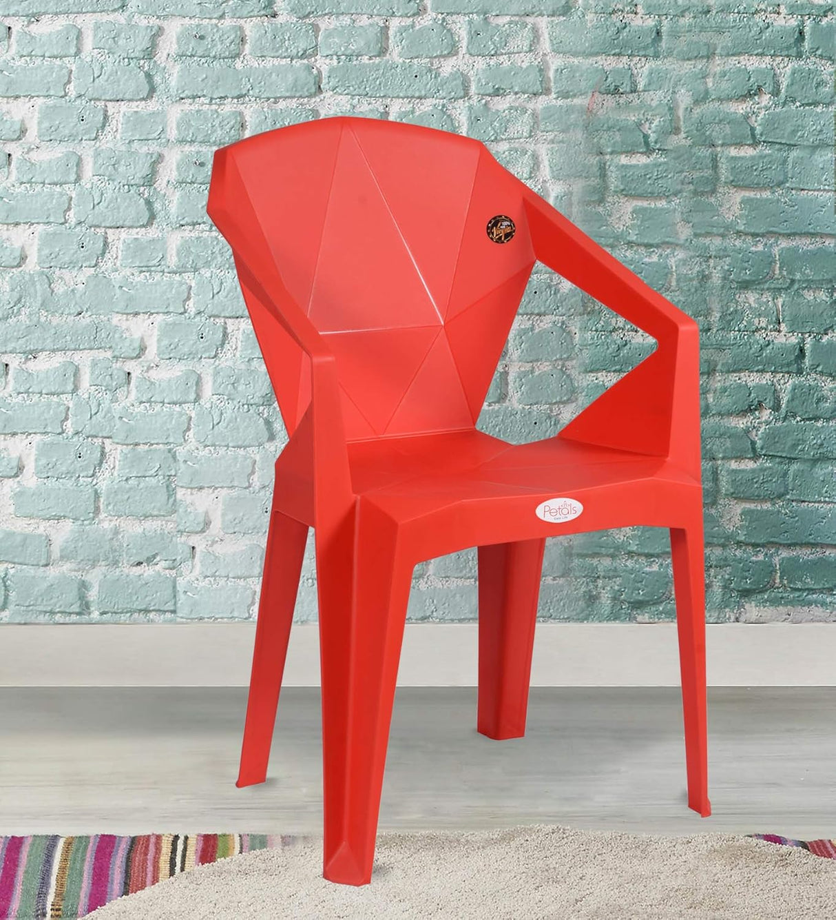 Petals Nakshatra 100% Virgin Plastic Arm Chair For Home & Garden