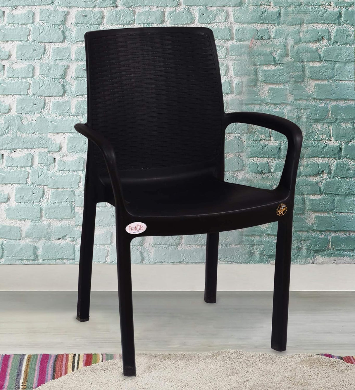 Petals Atlantis 100% Virgin Plastic Arm Chair For Home & Garden