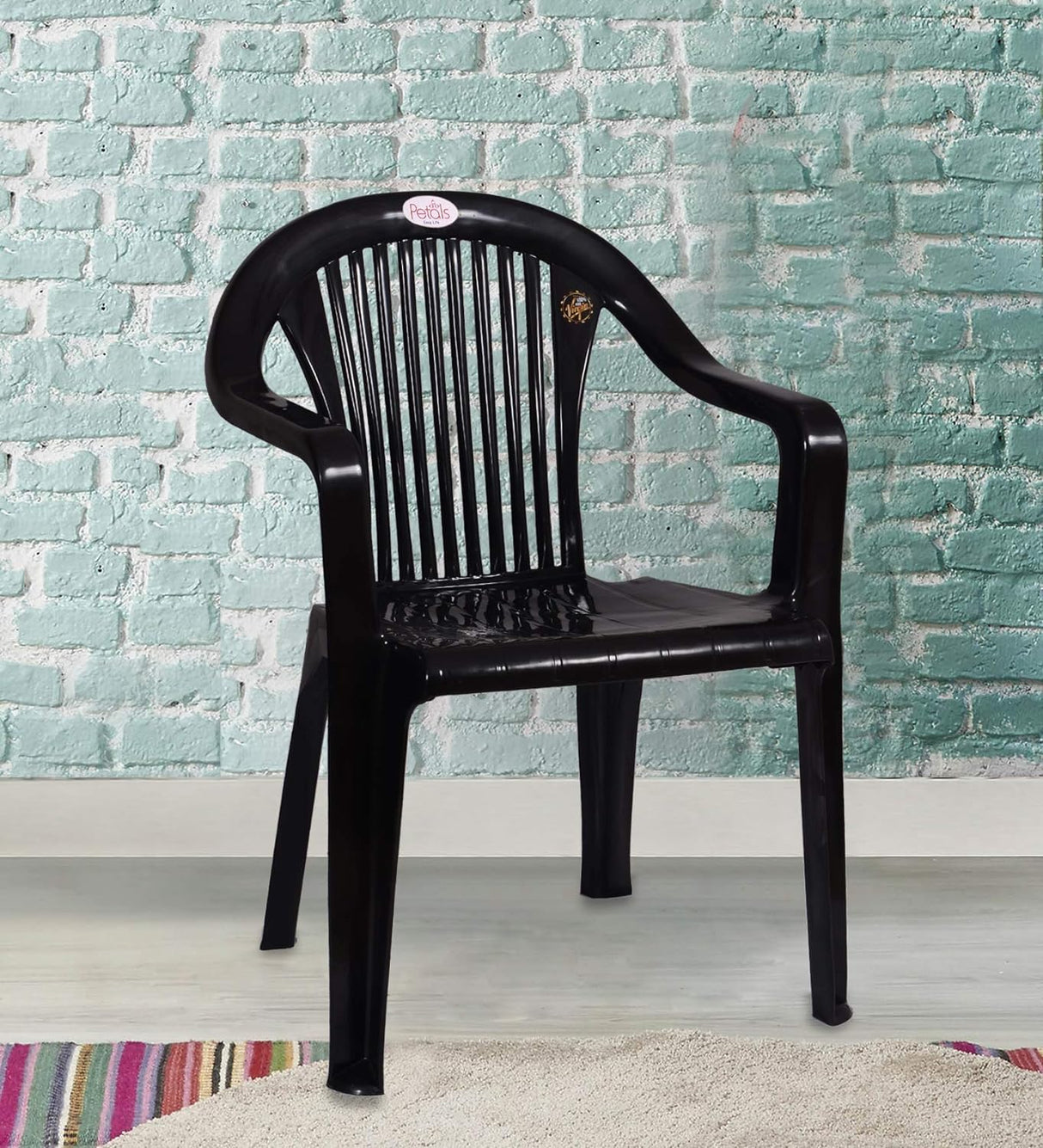 Petals Royal 100% Virgin Plastic Arm Chair for Home and Garden