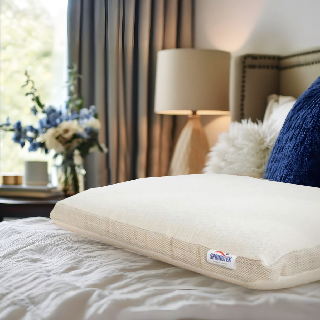 Charcoal Infused 100% Natural Molded Latex Dunlop Pillows With Organic Cotton Cover