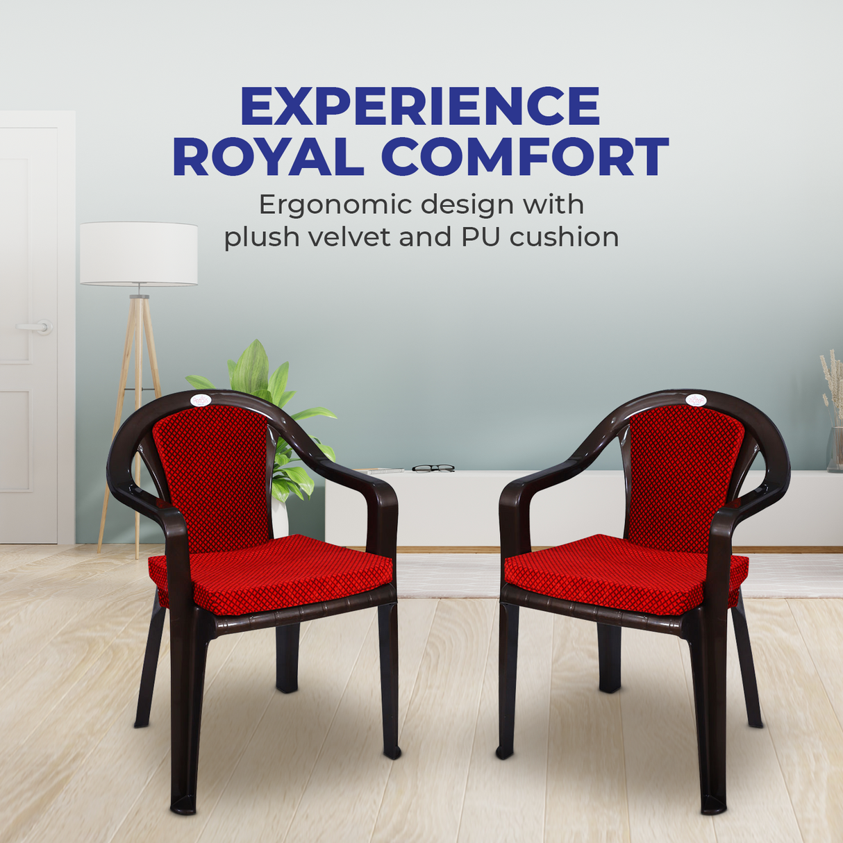 PETALS Royal Plastic Cushion Chairs