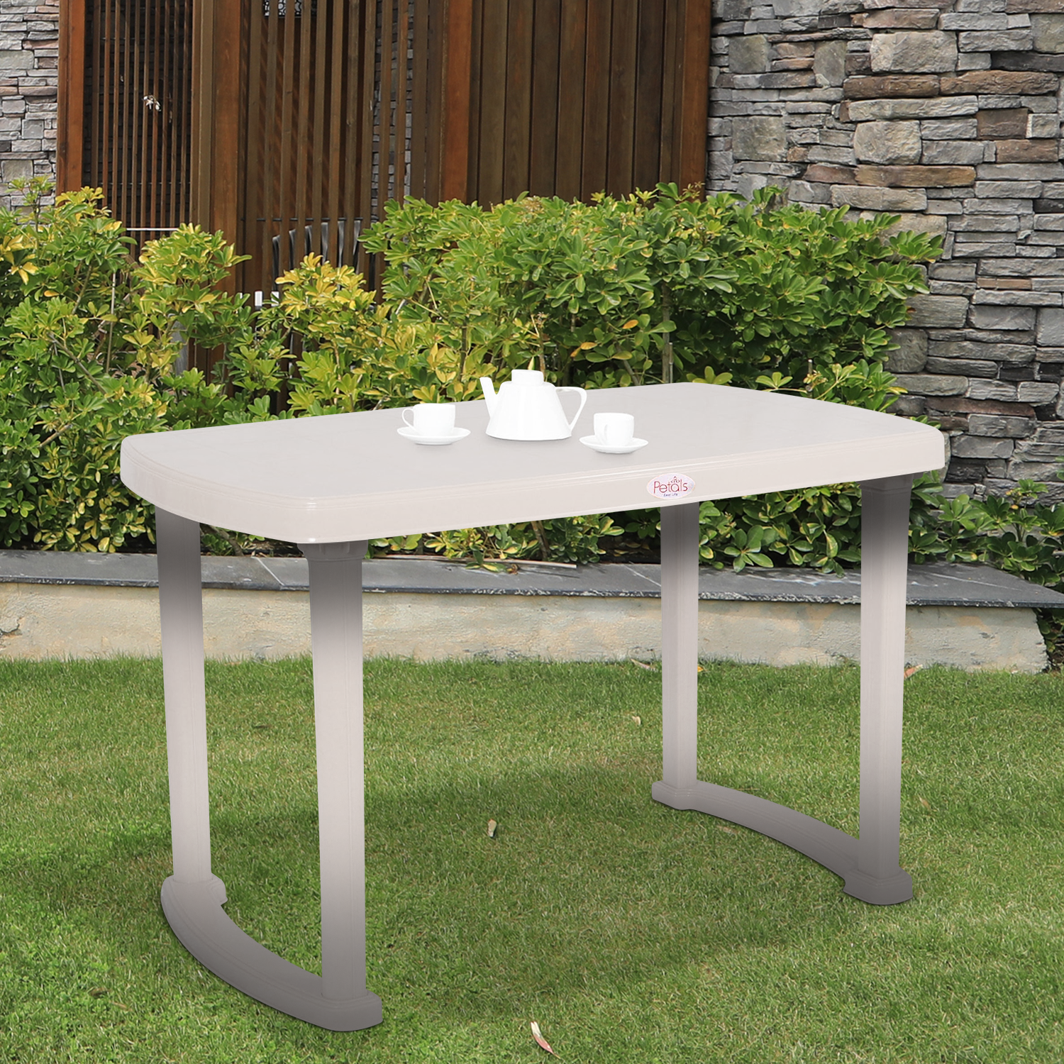 Petals Desire 100% Virgin Plastic Four Seater Dining Table