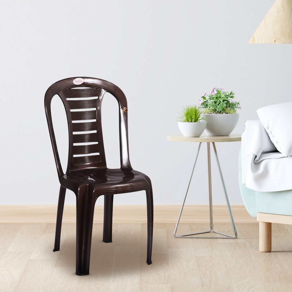 Petals Leo 100% Virgin Plastic Chair for Home and Garden