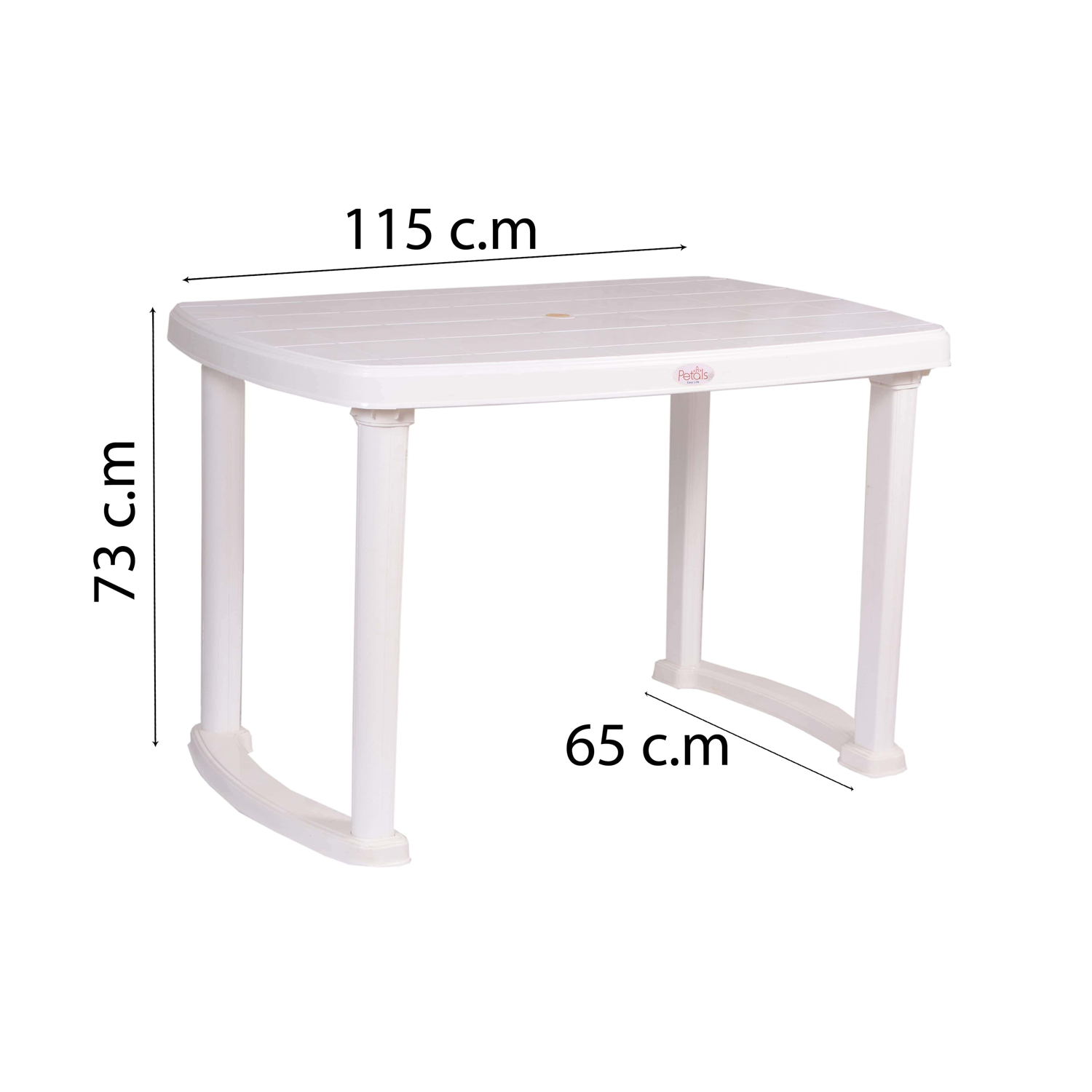 Petals Sultan 100% Pure Virgin 4 Seater Dining Set with 1 Dining Table with 4 Chairs