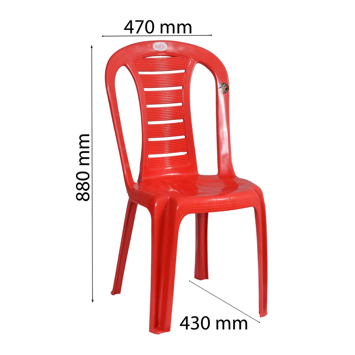 Petals Leo 100% Virgin Plastic Chair for Home and Garden