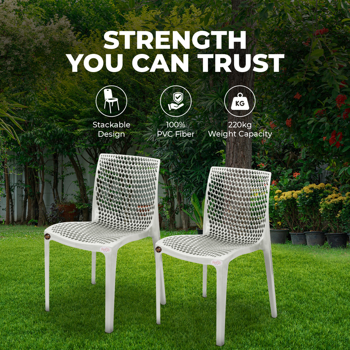 Petals Web Designer Armless Chair