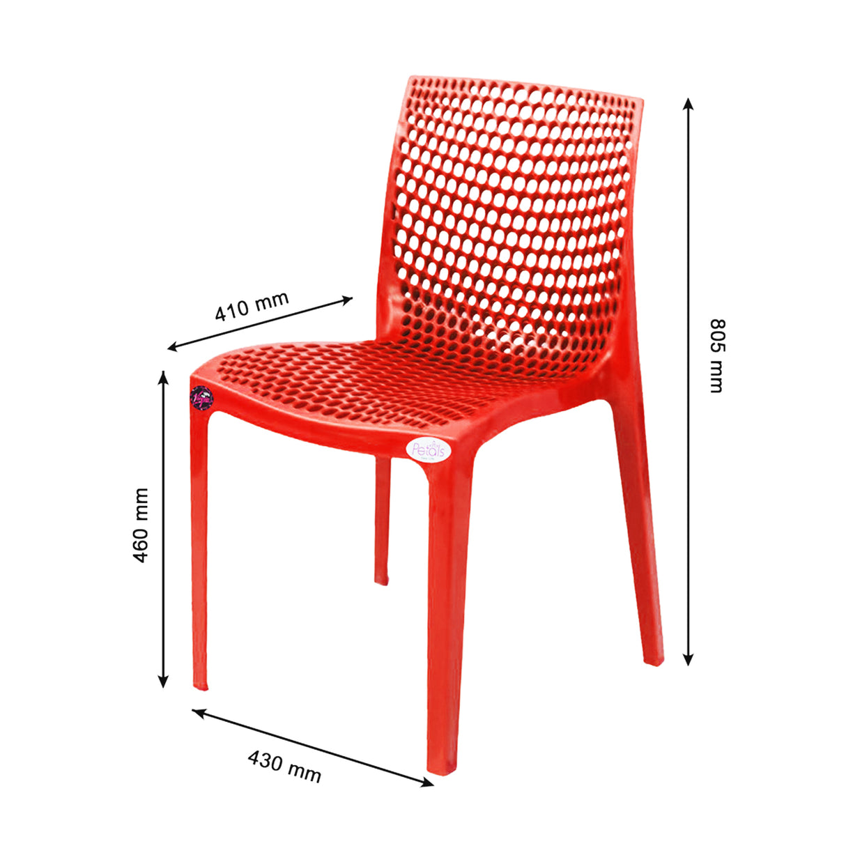 Petals Web Designer Armless Chair