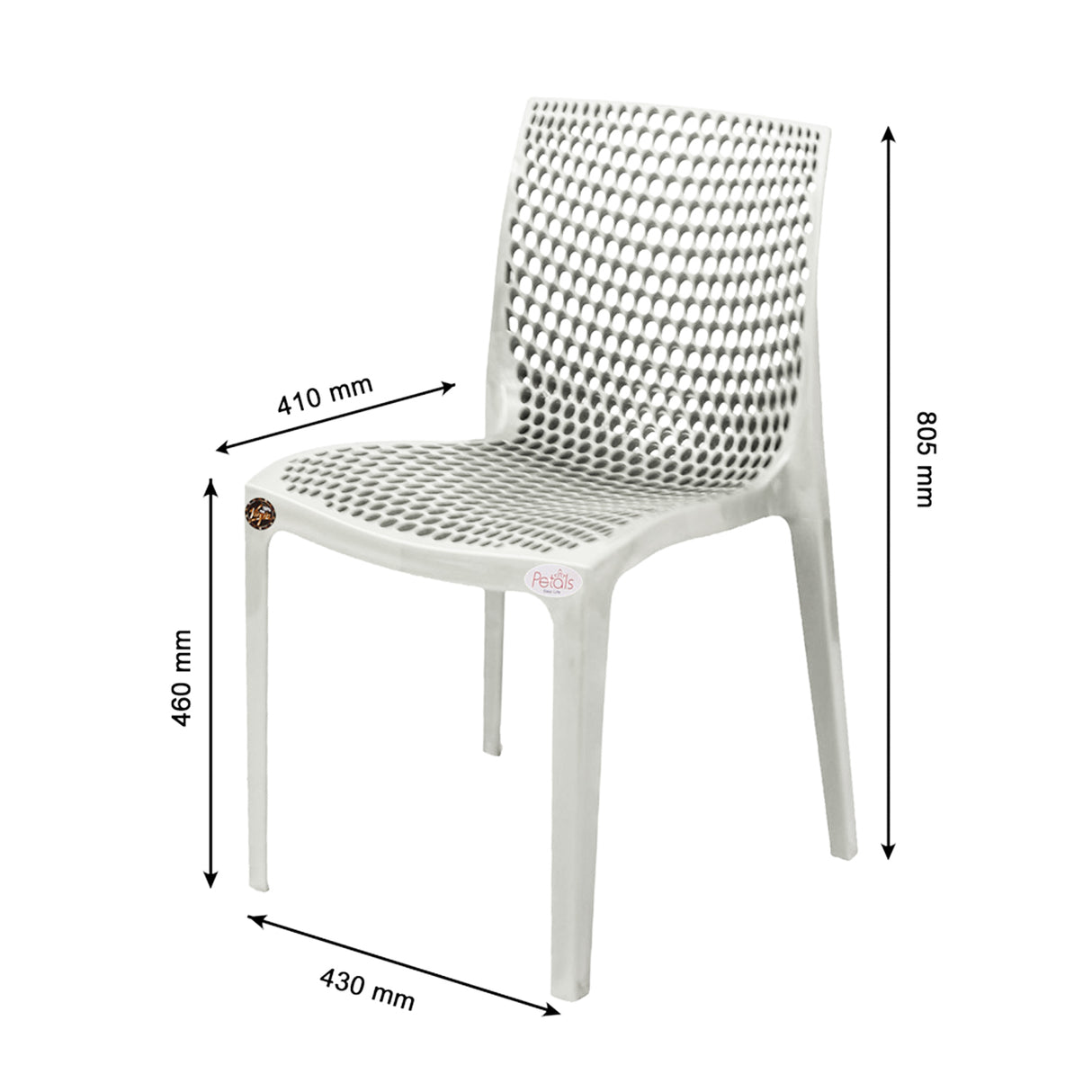 Petals Web Designer Armless Chair