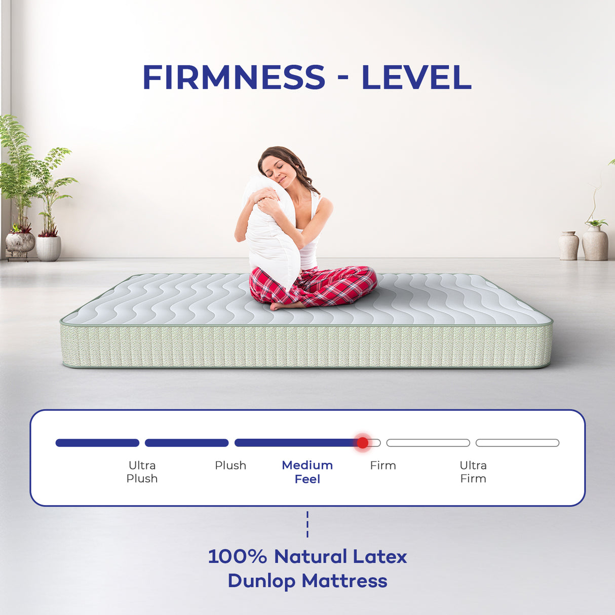 100% Natural Latex Dunlop Mattress
