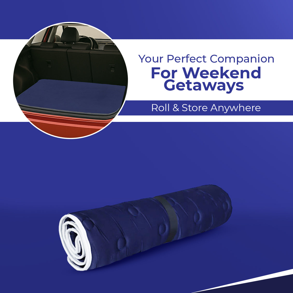 Springtek Roll-Up Travel Lite/Guest Bed/Floor Mat, Mattress Single PU Foam Mattress