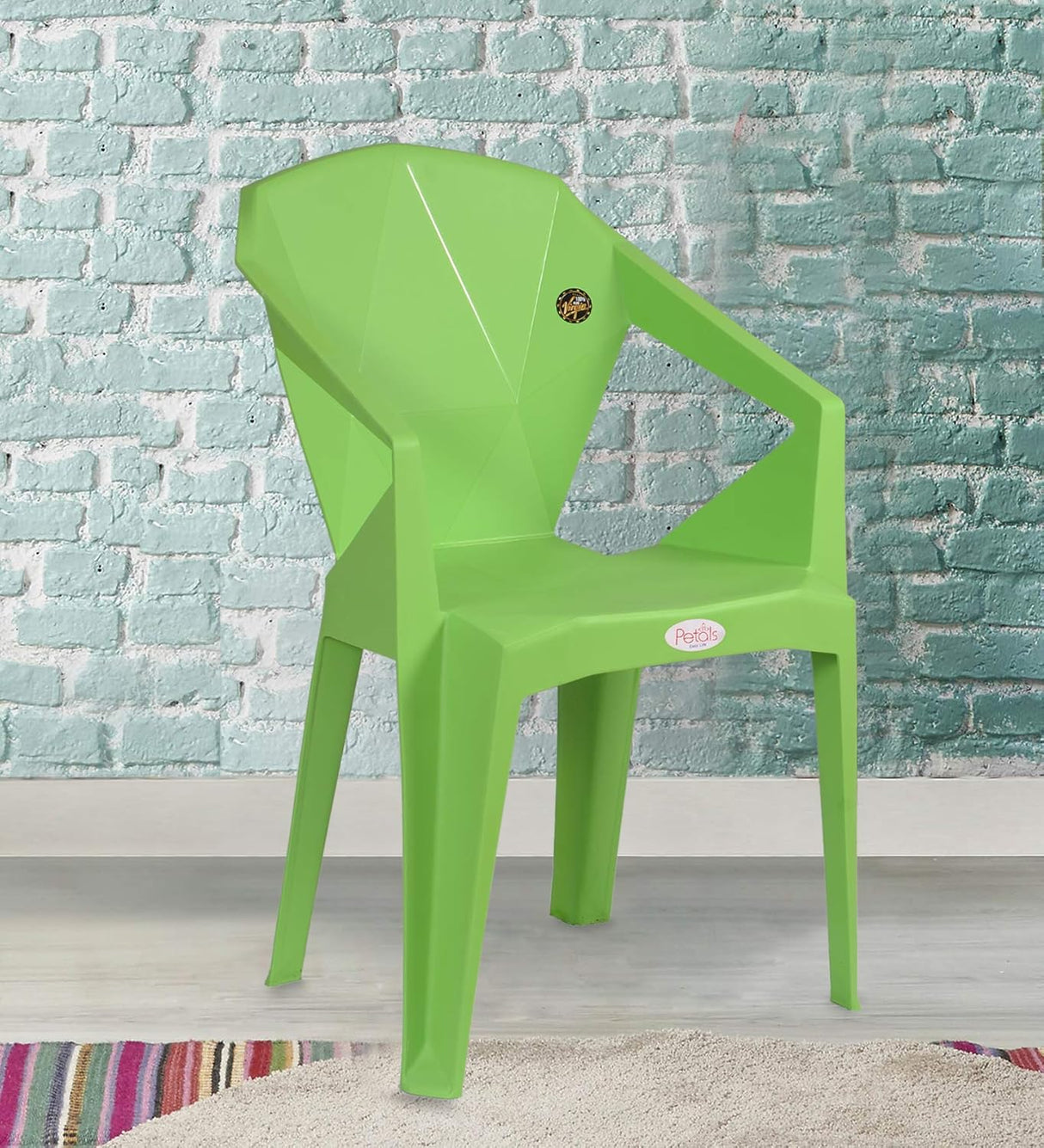 Petals Nakshatra 100% Virgin Plastic Arm Chair For Home & Garden