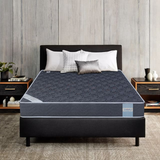 Coir Bond Mattress high-density coir mattress premium comfort mattress on a bed frame with pillows in a bedroom setting.