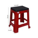 PETALS Mega Plush Stool, Plastic Seating Stool for Home, Bedroom, Bathroom & Kitchen