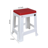 PETALS Mega Plush Stool, Plastic Seating Stool for Home, Bedroom, Bathroom & Kitchen