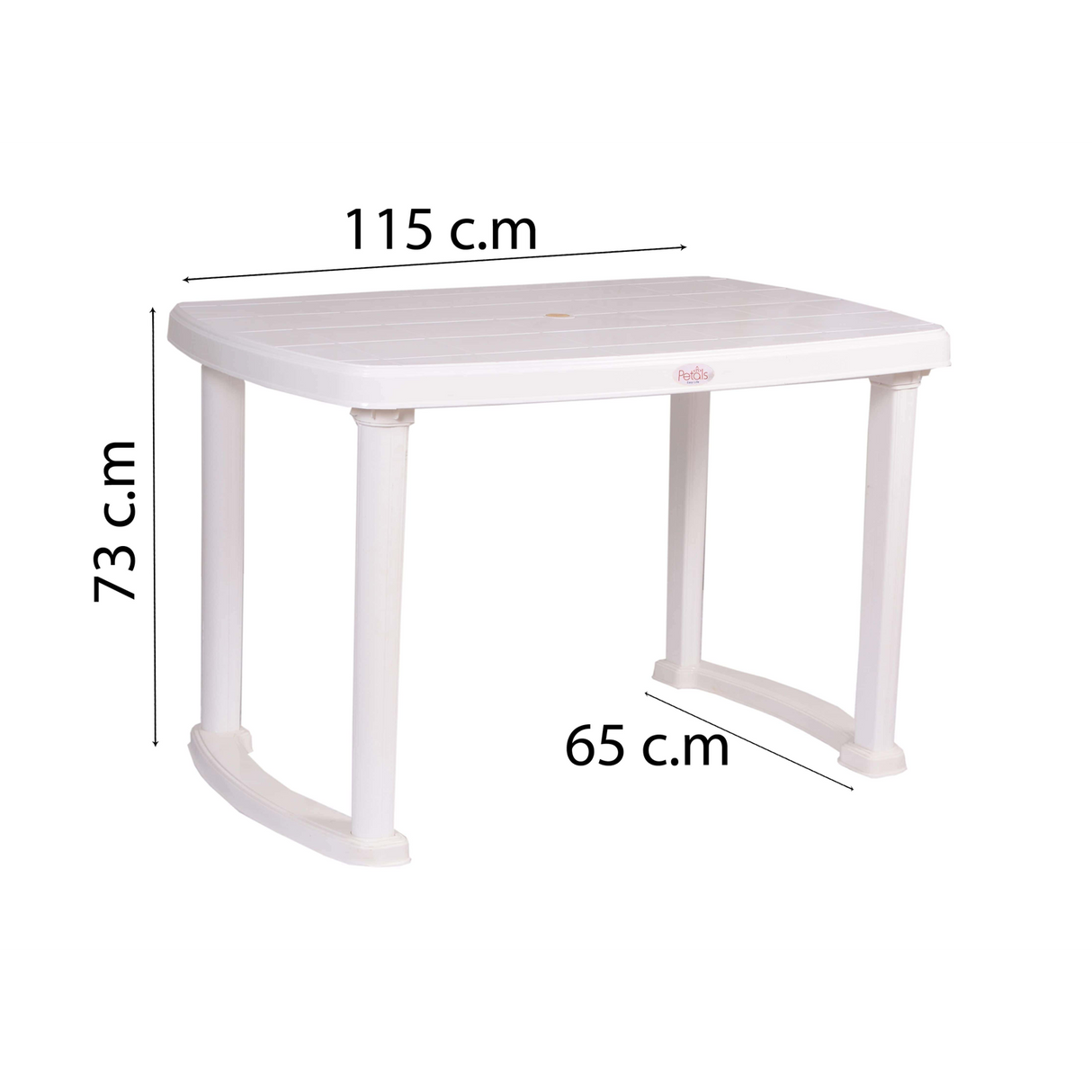 Petals Sultan 100% Pure Virgin 4 Seater Dining Set with 1 Dining Table with 4 Chairs