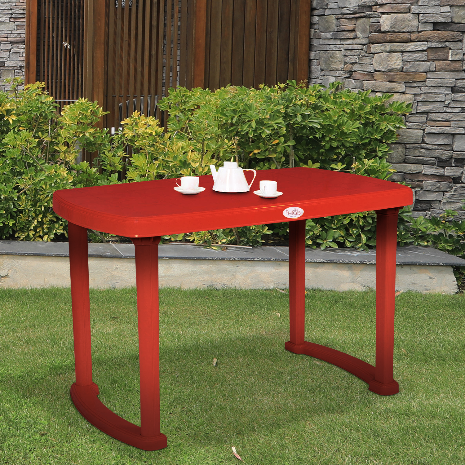 Petals Desire 100% Virgin Plastic Four Seater Dining Table
