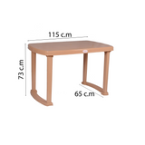 Petals Desire 100% Virgin Plastic Four Seater Dining Table