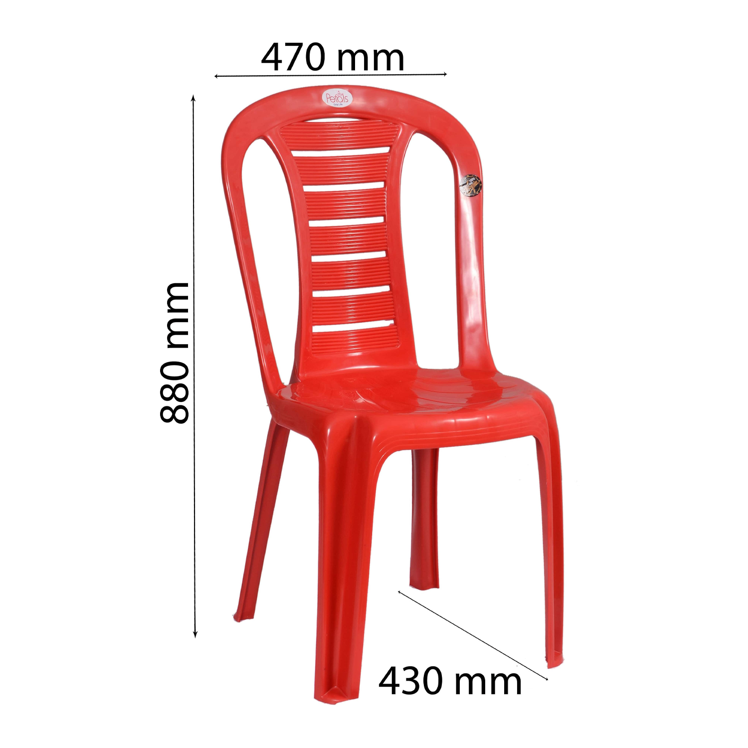 Petals Leo 100% Virgin Plastic Chair for Home and Garden