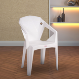 Petals Nakshatra 100% Virgin Plastic Arm Chair For Home & Garden