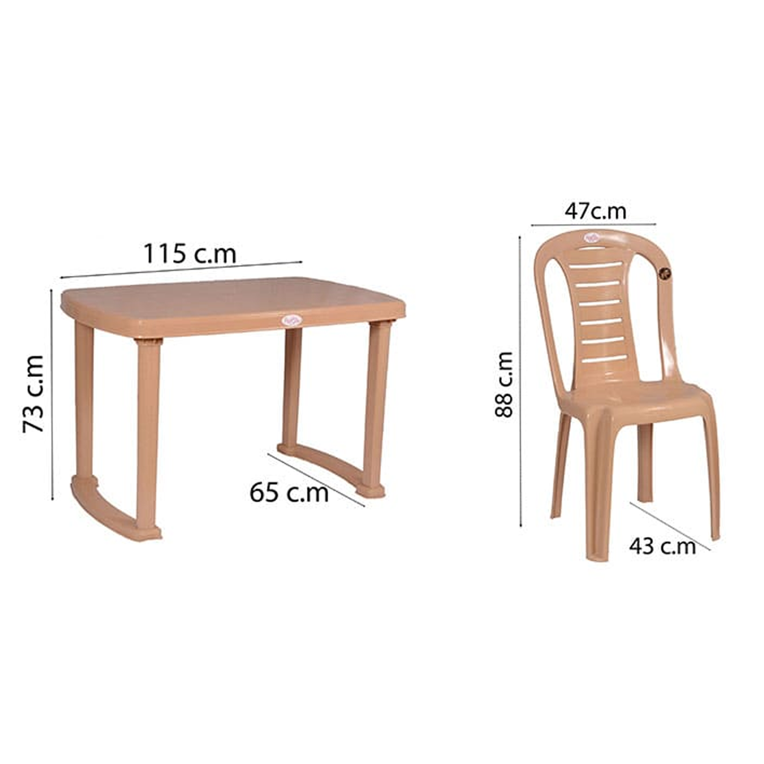 Petals Sultan 100% Pure Virgin 4 Seater Dining Set with 1 Dining Table with 4 Chairs