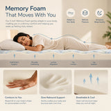 2" Memory Foam Gel Mattress Topper
