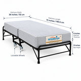 Folding Rollaway Bed With 6" Mattress