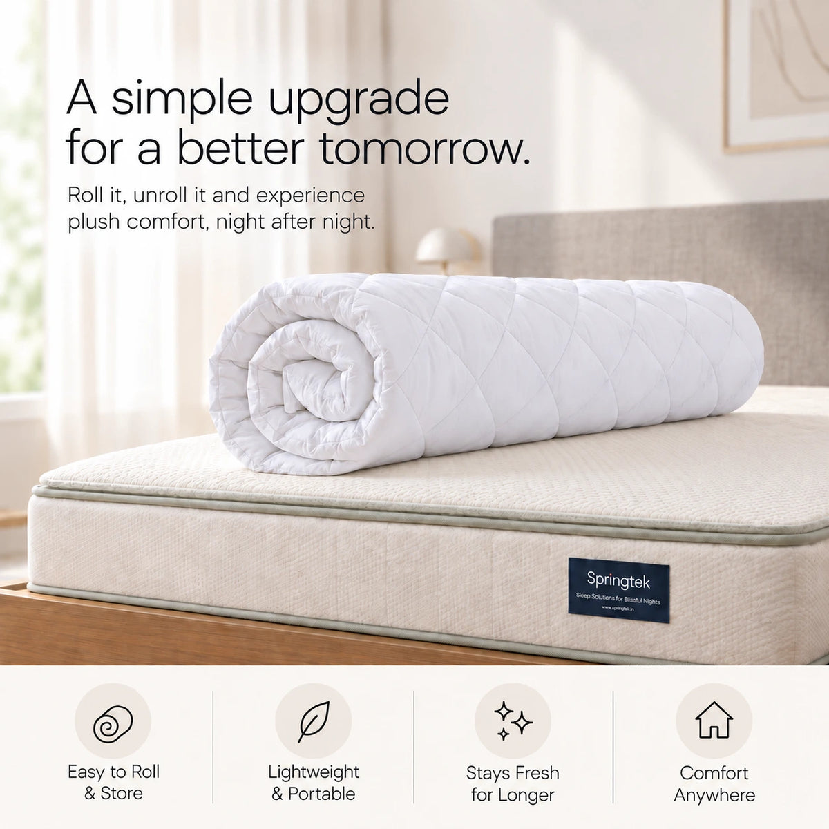 2" Luxe Micro Fibre Mattress Topper