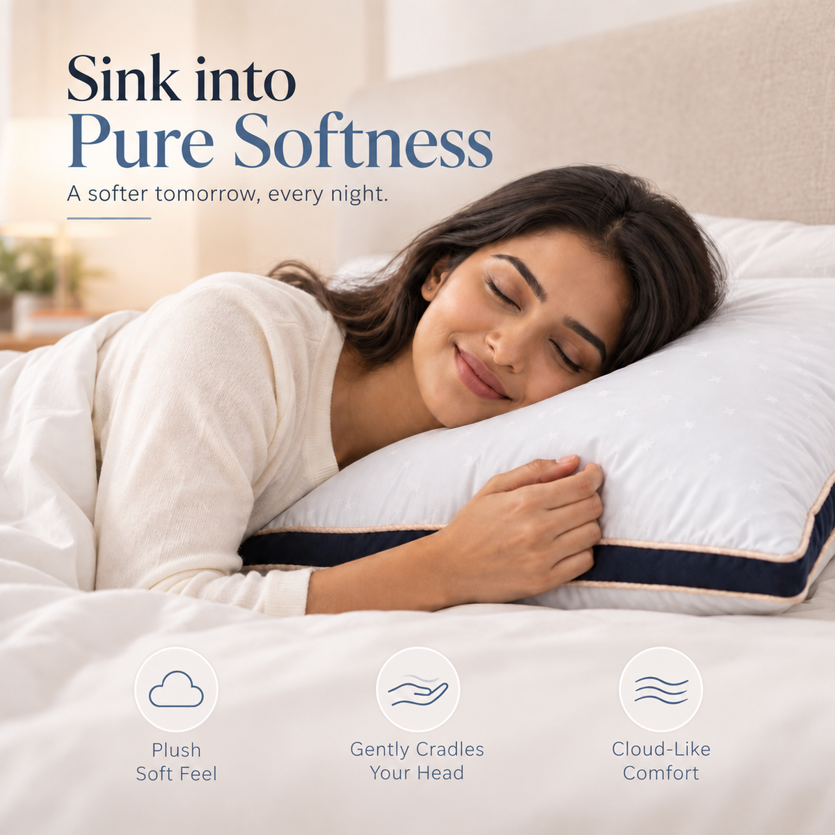 Micro Fibre Sleeping Pillow