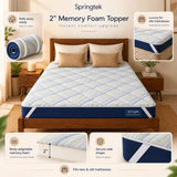 2" Memory Foam Gel Mattress Topper