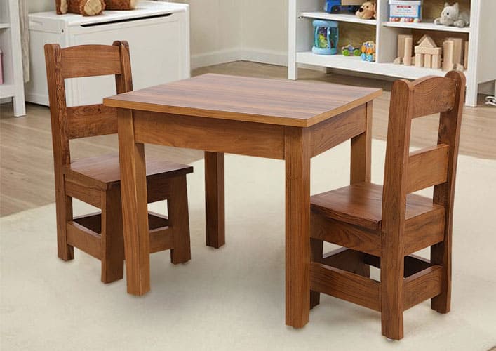 Melissa and doug outlet table and chairs espresso