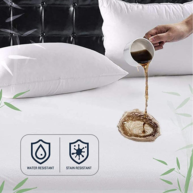 Small size cream organic water proof mattress protector