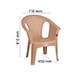 Small size crystal sofa arm plastic chair beige