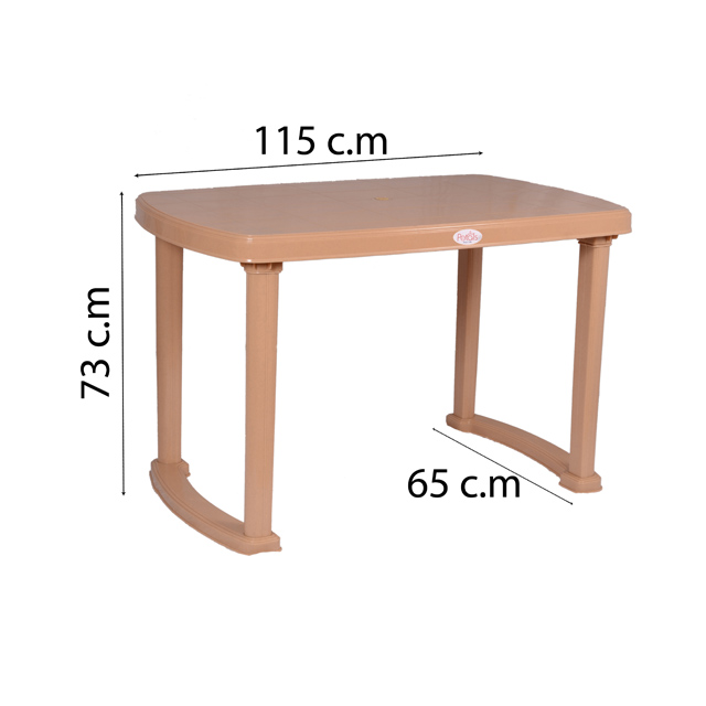 Small size desire dining plastic table