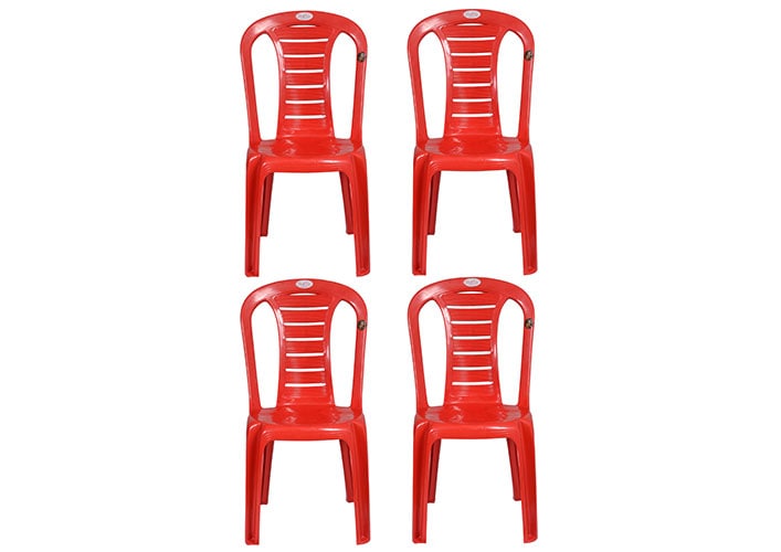 Plastic chair set of 4