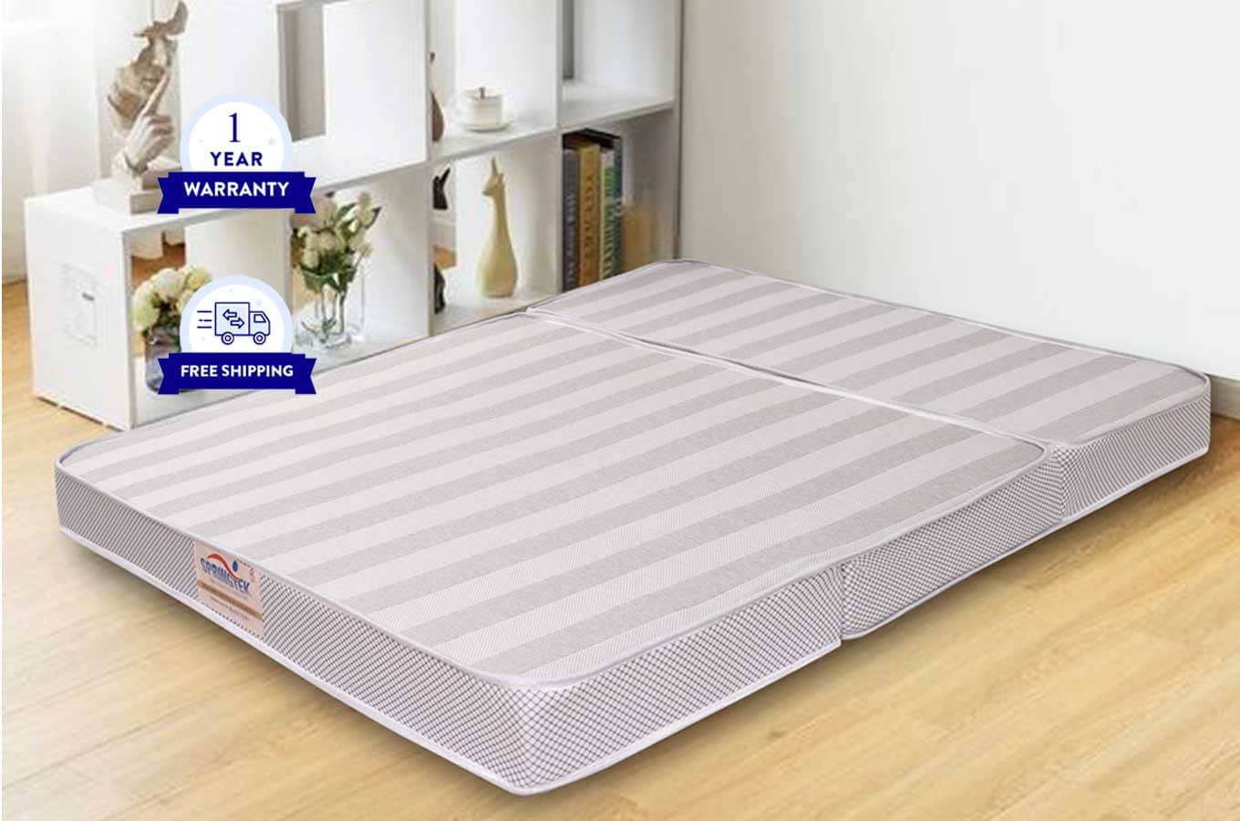 air mattress folds down into