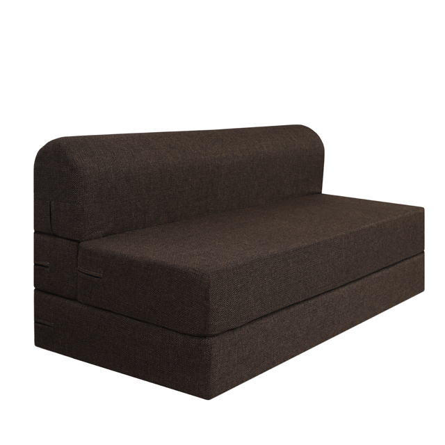Small size sofa cum bed brown