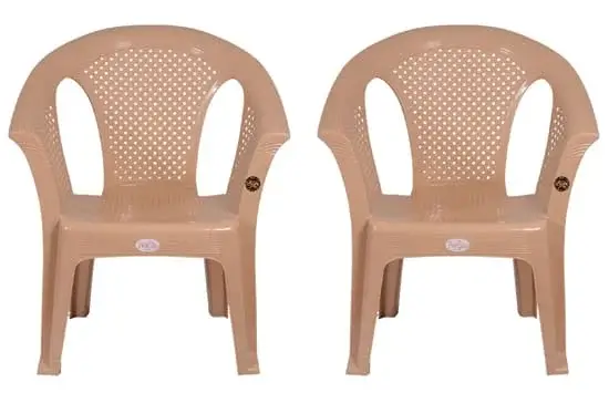 Crystal virgin plastic arm chair for home and garden