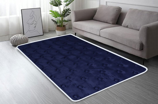 Springtek Roll-Up Travel Lite/Guest Bed/Floor Mat, Mattress 1 inch Single PU Foam Mattress